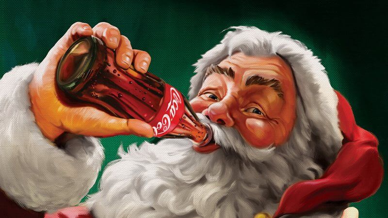 Ilustração do Papai Noel da Coca-Cola