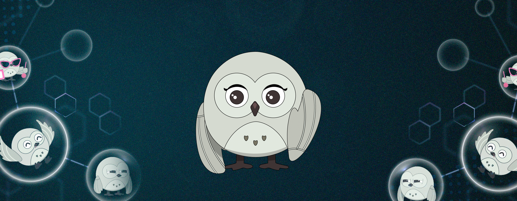 Mina no centro e diferentes versões sua ao seu redor