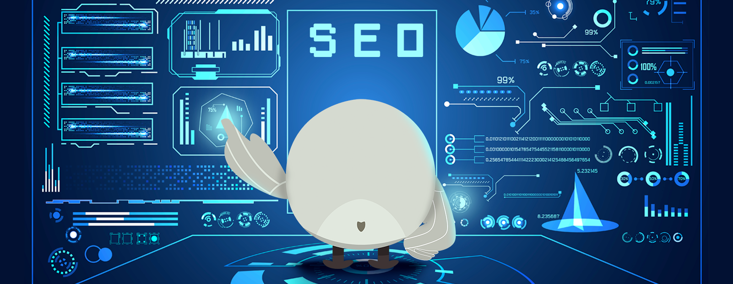 Mina de costas mexendo em uma tela cheia de tecnologias